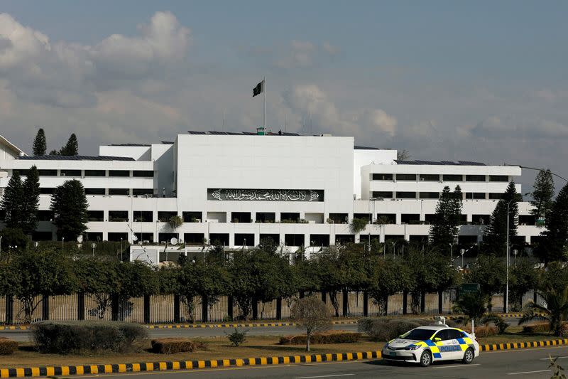 FILE PHOTO: General view of the Parliament building in Islamabad,