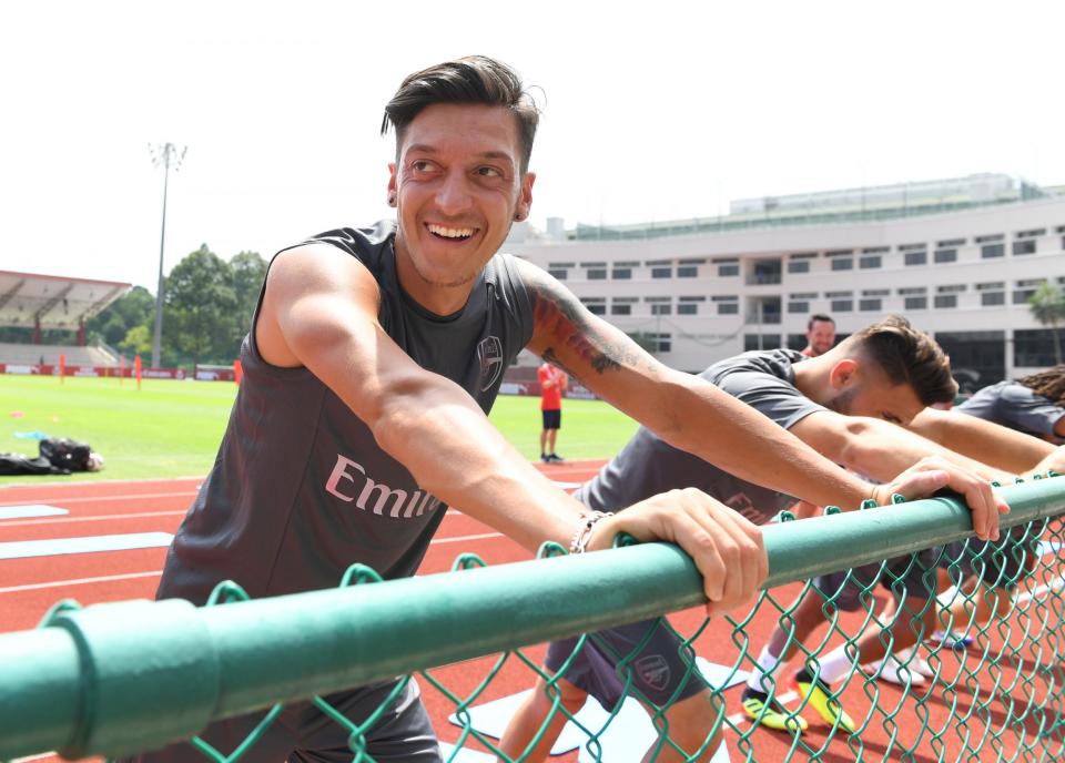 'At home': Emery has not discussed with Ozil his decision to retire from international football: Arsenal FC via Getty Images