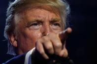 Republican presidential nominee Donald Trump speaks at a Bollywood-themed charity concert put on by the Republican Hindu Coalition in Edison, New Jersey, U.S. October 15, 2016. REUTERS/Jonathan Ernst