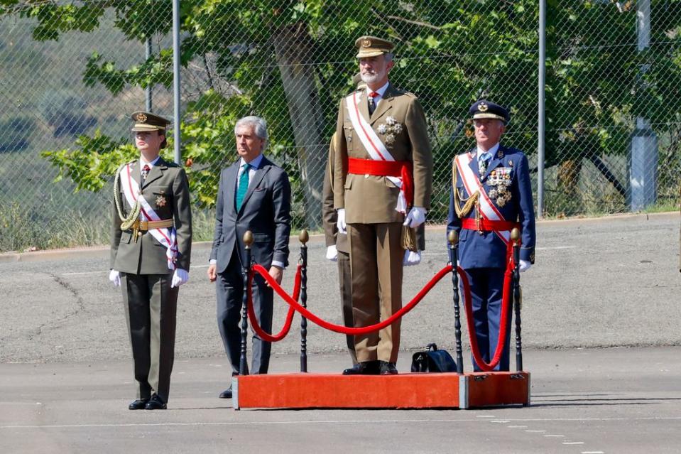 Rey Felipe con princesa Leonor en Julio de 2024