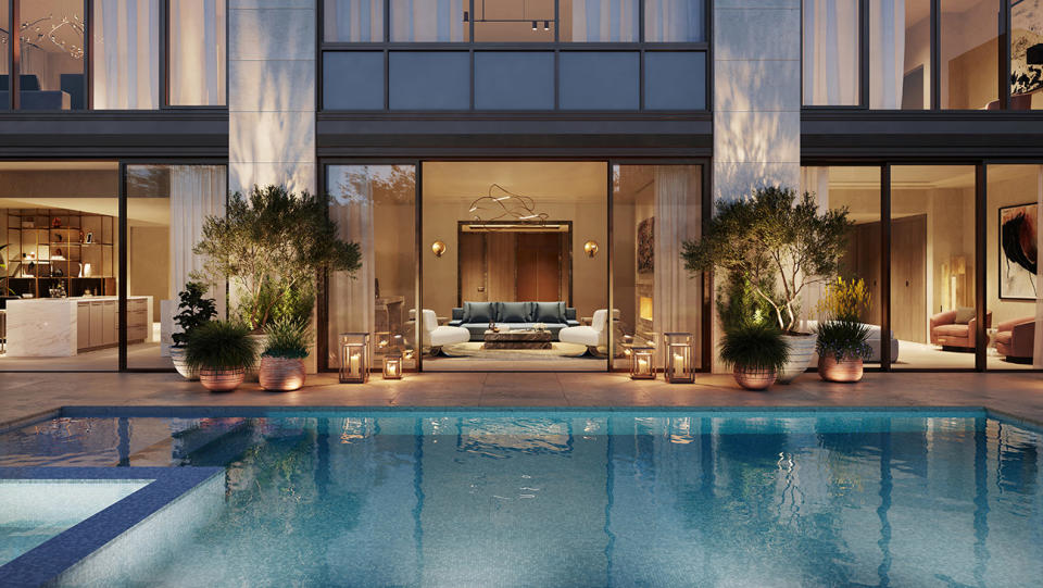 Rendering of the forthcoming Rosewood Residences Beverly Hills