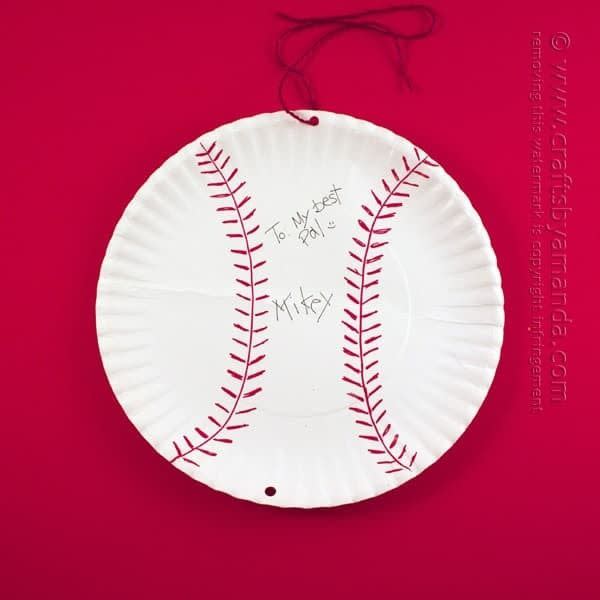 9) Paper Plate Autograph Baseball Card