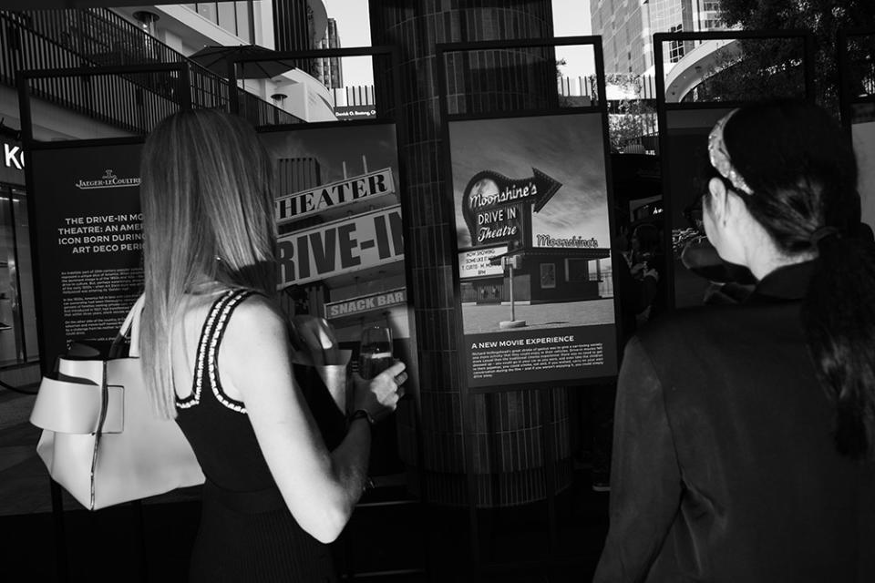 Atmosphere inside the launch of the Jaeger-LeCoultre 1931 Cinema at Westfield Century City in Los Angeles on June 22, 2023.