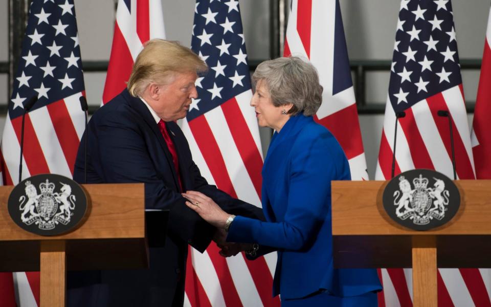 Theresa May and Donald Trump - David Rose