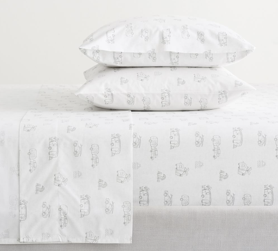 8) Airstream Del Mar Organic Cotton Sheet Set Full