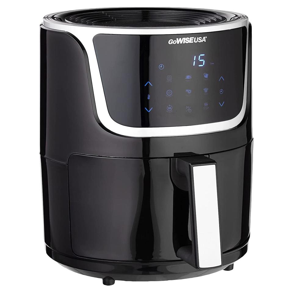 GoWISE USA GW22966 Fryer &amp; Dehydrator Electric Air Fryer with Digital Touchscreen