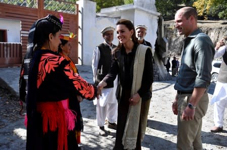 Britain's Prince William and Catherine, Duchess of Cambridge visit Pakistan