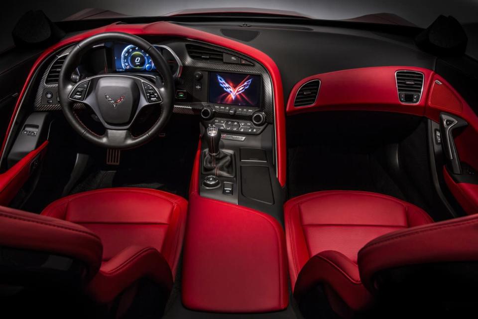 Interior of the new Corvette Stingray