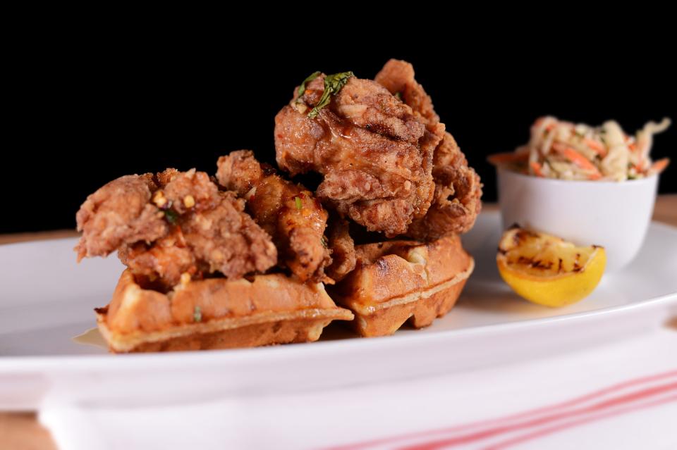 A Coolinary Cafe favorite: fried chicken and waffles. SOUTH MOON PHOTOGRAPHY