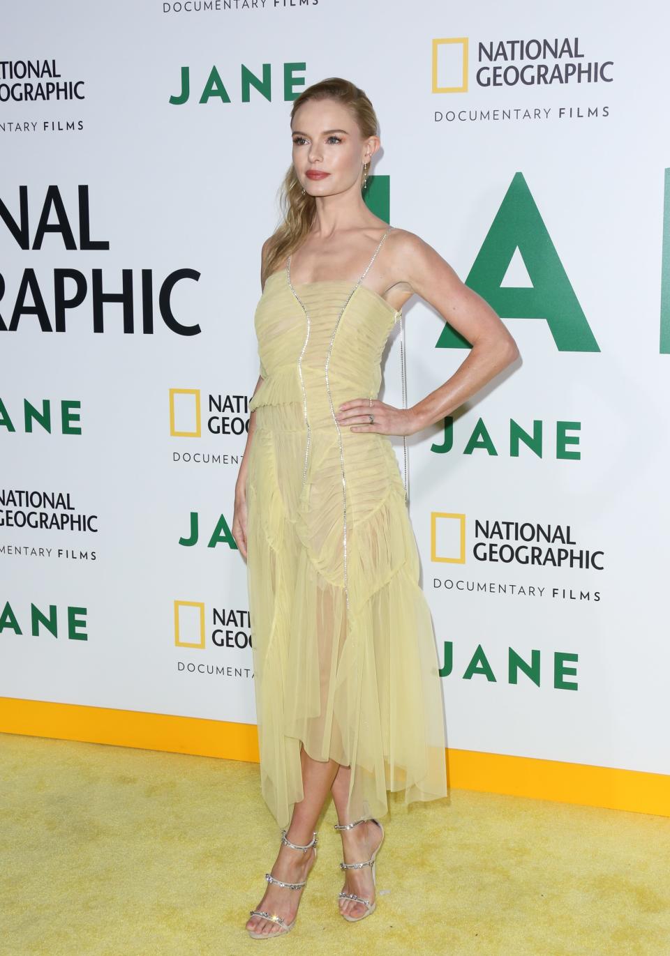 WHO: Kate Bosworth WHAT: Preen WHERE: At the premiere of <em>Jane</em>, Hollywood WHEn: October 9, 2017