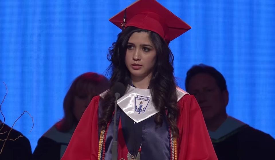 This high school valedictorian bravely revealed her undocumented status in her graduation speech