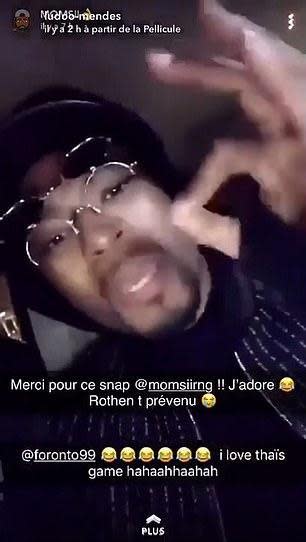 Patrice Evra launched a homophobic rant against Paris Saint-Germain (Snapchat/NOMSII)