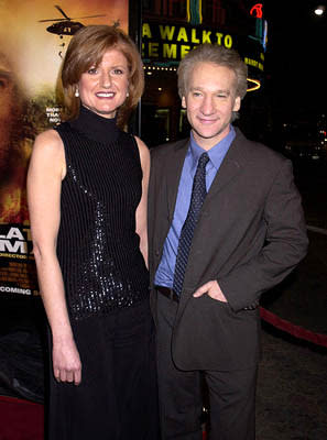 Arianna Huffington and Bill Maher at the Westwood premiere of Collateral Damage