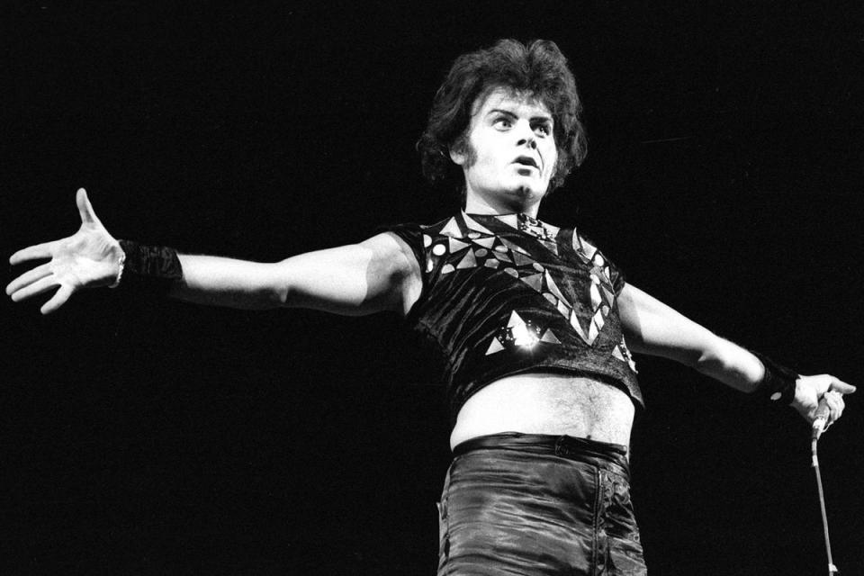 Fall from grace: Pictured stage during his pop career, Gary Glitter was convicted of child sex offences (Photo: Ian Dickson/REX) (Ian Dickson/REX)