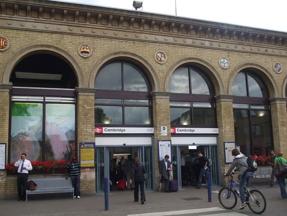 Two trains collide at Cambridge Station