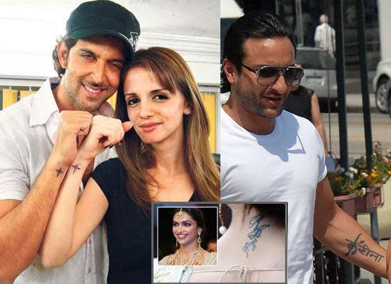 Bollywood Celebrities Flaunting Their Love Story With Tattoos