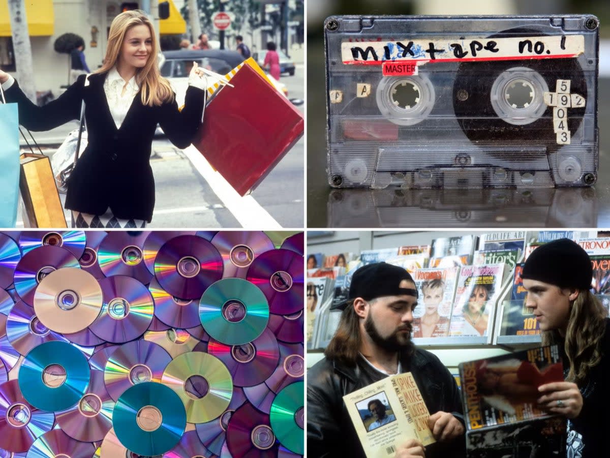 Nineties nostalgia, from ‘Clueless’ and ‘Mallrats’ to CDs and mixtapes (Paramount/iStock)