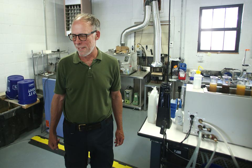 Dr. Mick Peterson, director of the Racetrack Safety Program at the Racing Surface Testing Laboratory in Lexington, has worked to determine the consistency of the dirt track at Churchill Downs.  
June 2, 2023