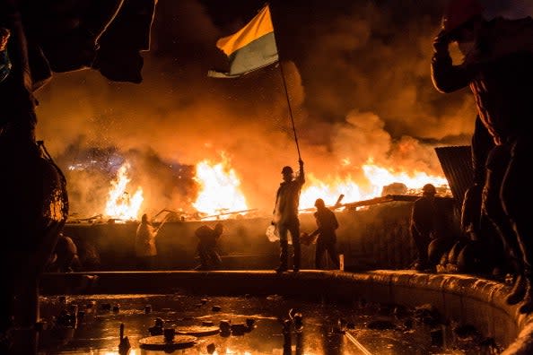 Independence square in Kyiv during the Maidan Revolution (Getty)