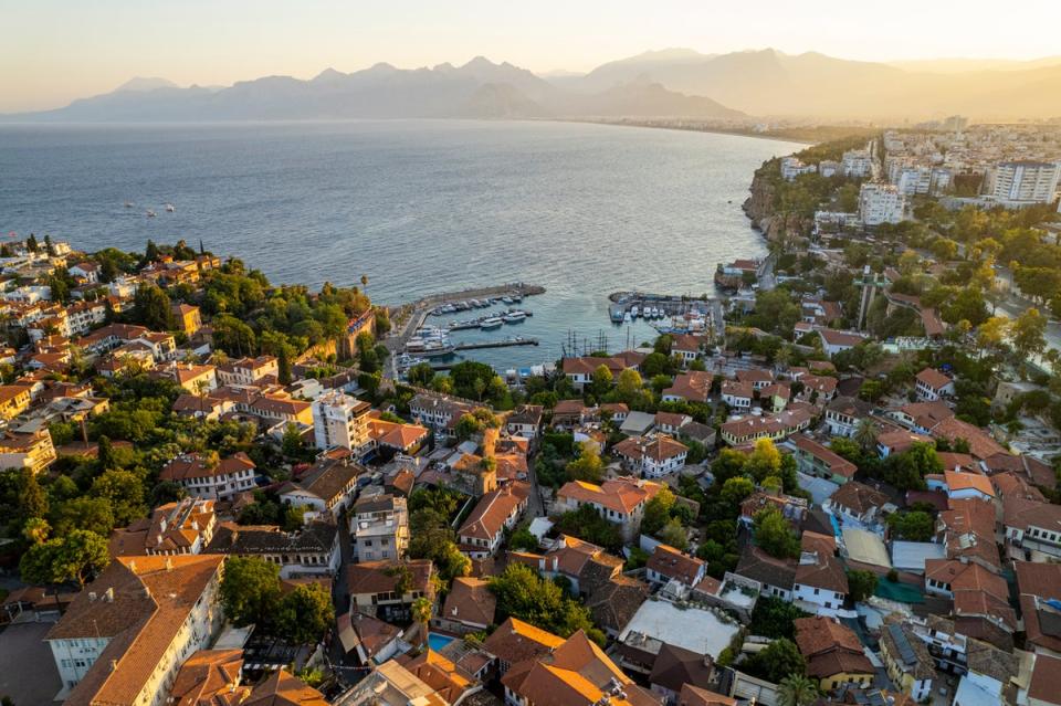 Winter temperatures in Antalya average around 14C, with six hours of sunlight per day (Getty Images)