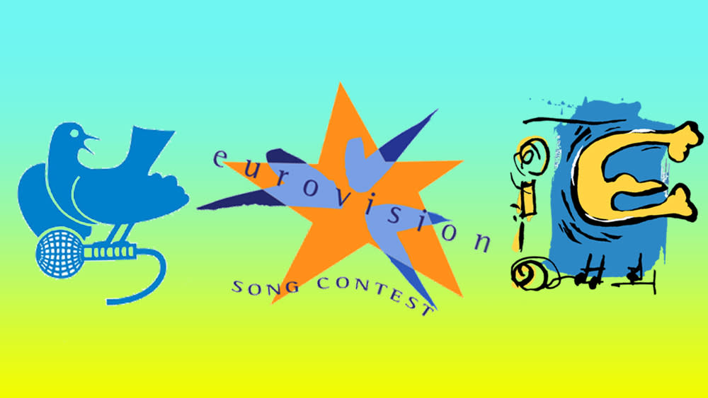  Three of the best and worst Eurovision Song Contest logos. 