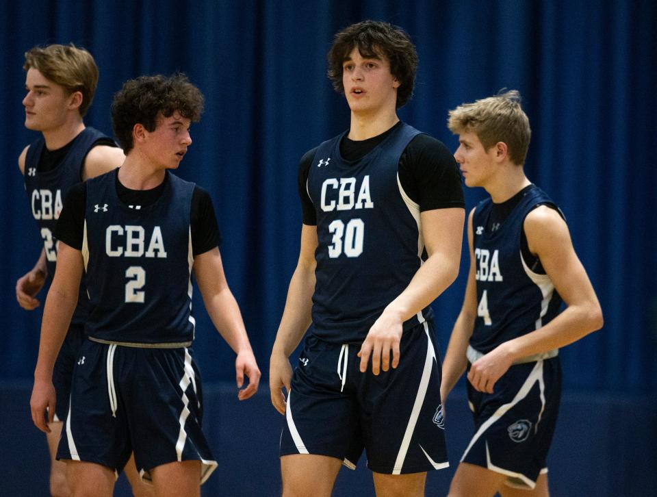 CBA's Peter Noble (30) is the only senior in the starting lineup for the Colts this season.