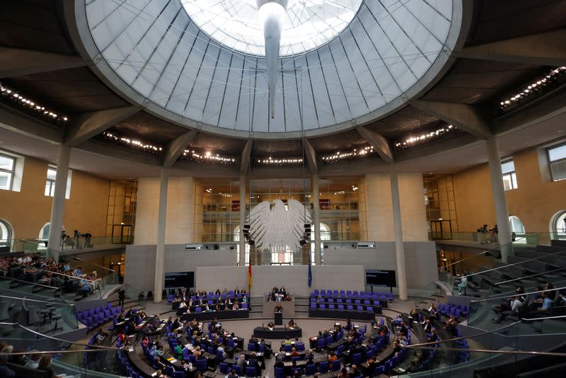 Germany's lower house of parliament, the Bundestag, in Berlin