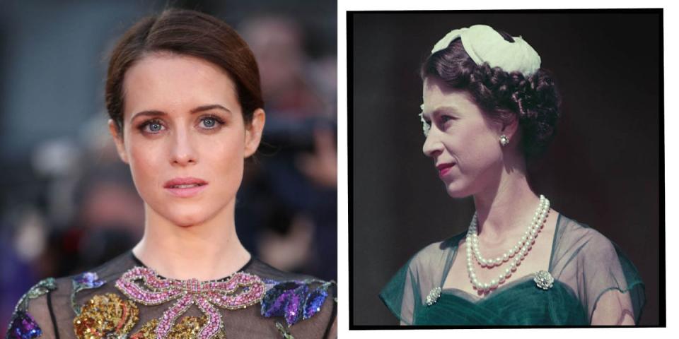 <p><strong>Who plays Queen Elizabeth II in</strong><strong> The Crown seasons 1 and 2?</strong></p><p><strong>Claire Foy: </strong>Foy won a Golden Globe, Emmy and SAG award for being the first Queen in The Crown. Before this, the actor played the titular role in the BBC's Little Dorrit and Anne Boleyn in Wolf Hall.</p>