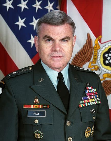 Gen. J. H. Binford Peay III served as the 24th vice chief of staff of the U.S. Army before becoming VMI's superintendent in 2003. (U.S. Army)