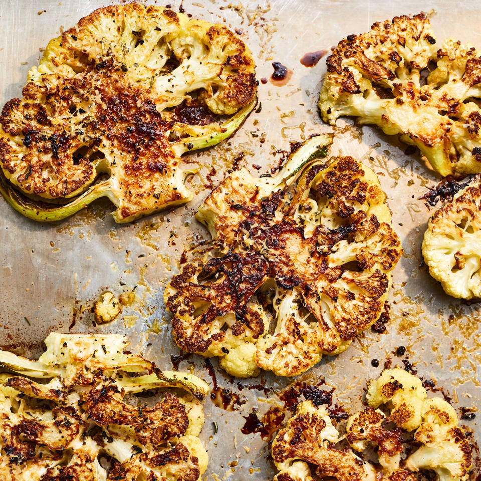 Balsamic-Parmesan Cauliflower Steaks