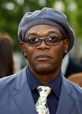 Samuel L. Jackson at the LA premiere of Paramount's Changing Lanes