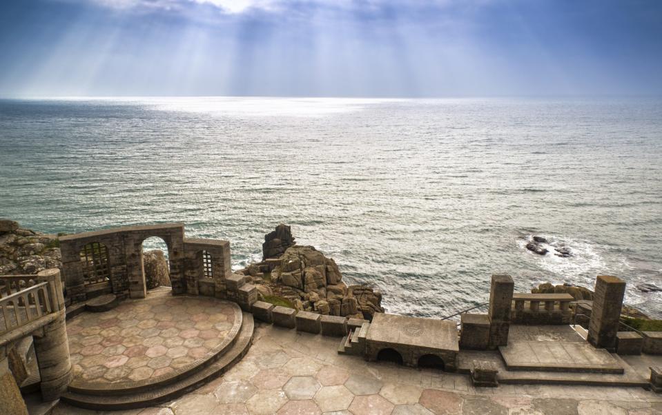 The Minack Theater in Cornwall certainly has an impressive set
