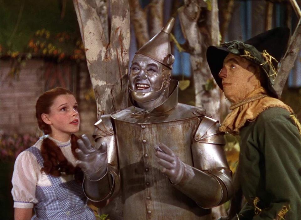 <p>The female vocal you hear singing “Where for art thou Romeo” in the Tin Man’s solo, “If I Only Had a Heart,” <a href="http://www.zimbio.com/Things+You+May+Not+Know+About+'The+Wizard+of+Oz'/articles/Z9DeFk0rV74/Snow+Is+That+You" rel="nofollow noopener" target="_blank" data-ylk="slk:belongs to Snow White;elm:context_link;itc:0;sec:content-canvas" class="link ">belongs to Snow White</a>. More specifically, Adriana Caselotti, who voiced Disney’s very first animated heroine. Listen <a href="https://www.youtube.com/watch?v=6aE-nMS9Mnk" rel="nofollow noopener" target="_blank" data-ylk="slk:here;elm:context_link;itc:0;sec:content-canvas" class="link ">here</a>.</p>