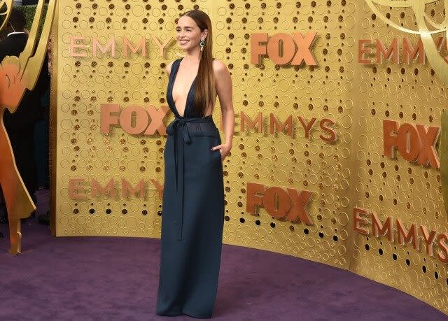 Emilia Clarke at 2019 Emmys