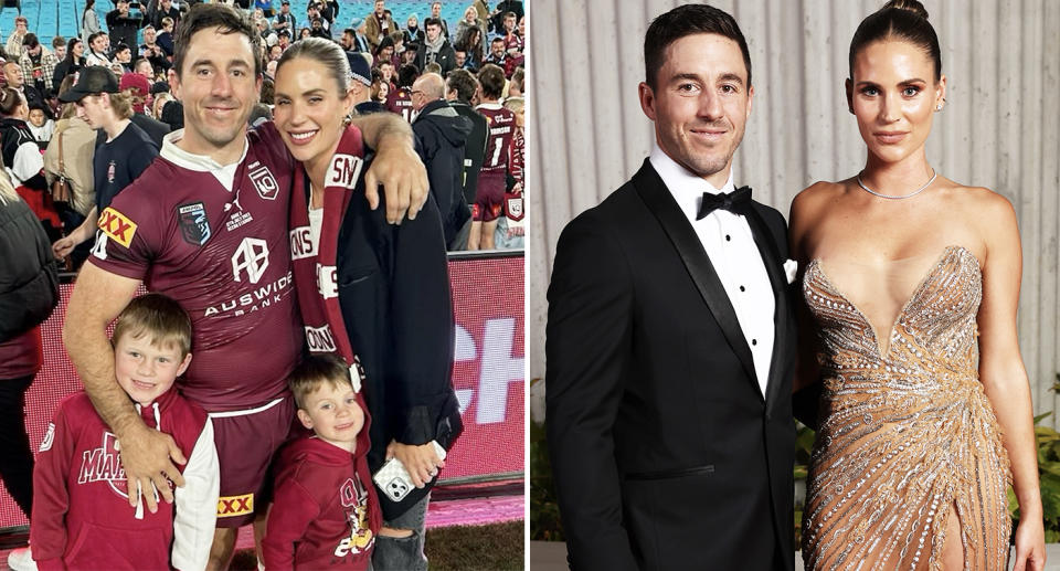 Ben Hunt with his wife and kids.