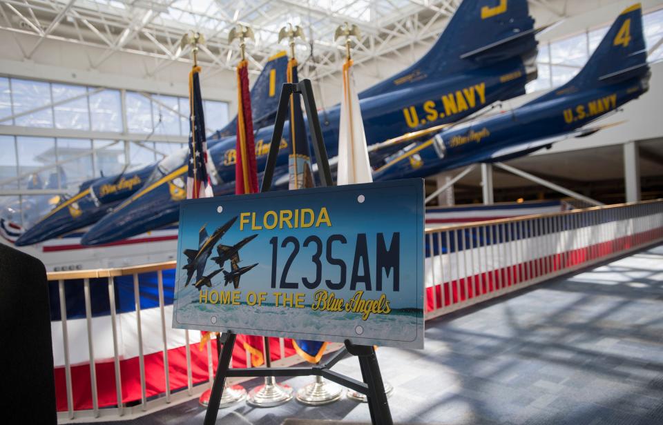 More than 5,900 Blue Angels license plates had been sold statewide since their release, making them the 74th most popular of the approximately 130 specialty plates in Florida.