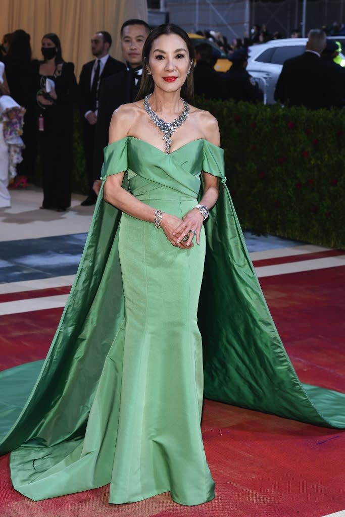 Michelle Yeoh attends The 2022 Met Gala celebrating In America: An Anthology of Fashion at the The Metropolitan Museum of Art in New York City on May 2, 2022.