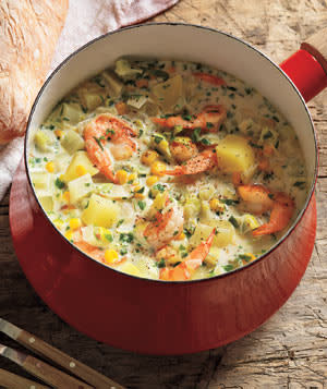 Shrimp and Corn Chowder With Fennel