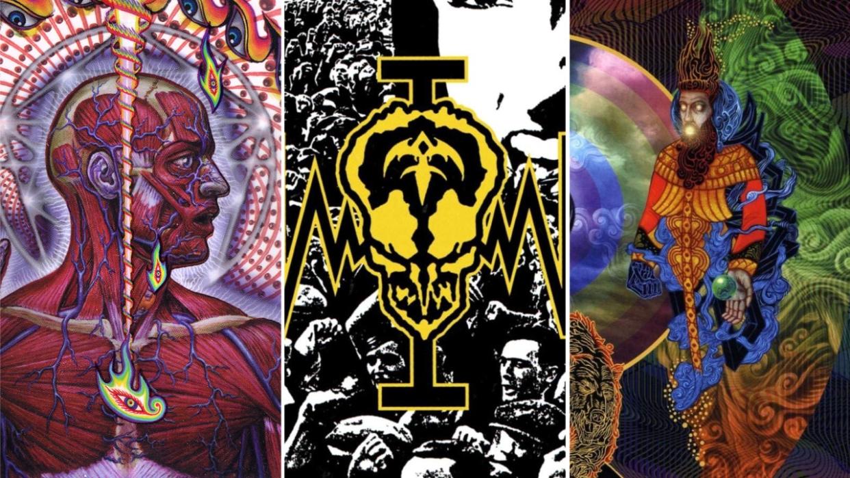 The artwork from Tool’s Lateralus, Queensyche’s Operation MIndcrime and Mastodon’s Crack The Skye 