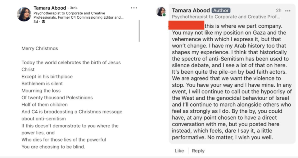 LinkedIn posts from Tamara Abood