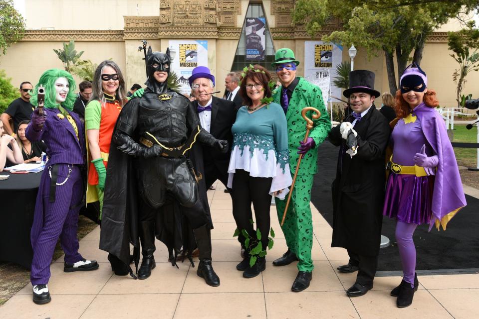 <p>Somehow Mr. Freeze got left out in the cold for this group photo of the Batman characters</p>