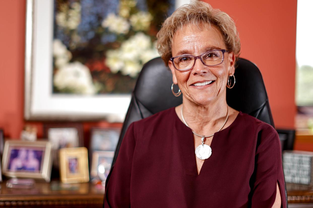 YWCA CEO Jan Peery is pictured in her office in June at YWCA Oklahoma City.