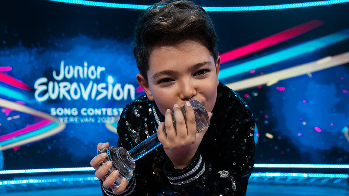 Ganador de Eurovision Junior 2022, Lissandro de Francia (Corinne Cumming / EBU)