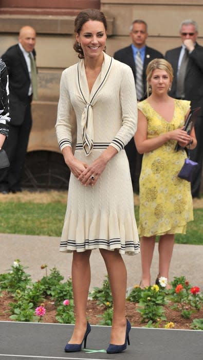 kate-middleton-cream-knitted-dress-royal-tour-canada