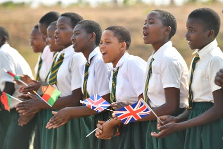 Britain's Prince Harry visits Malawi