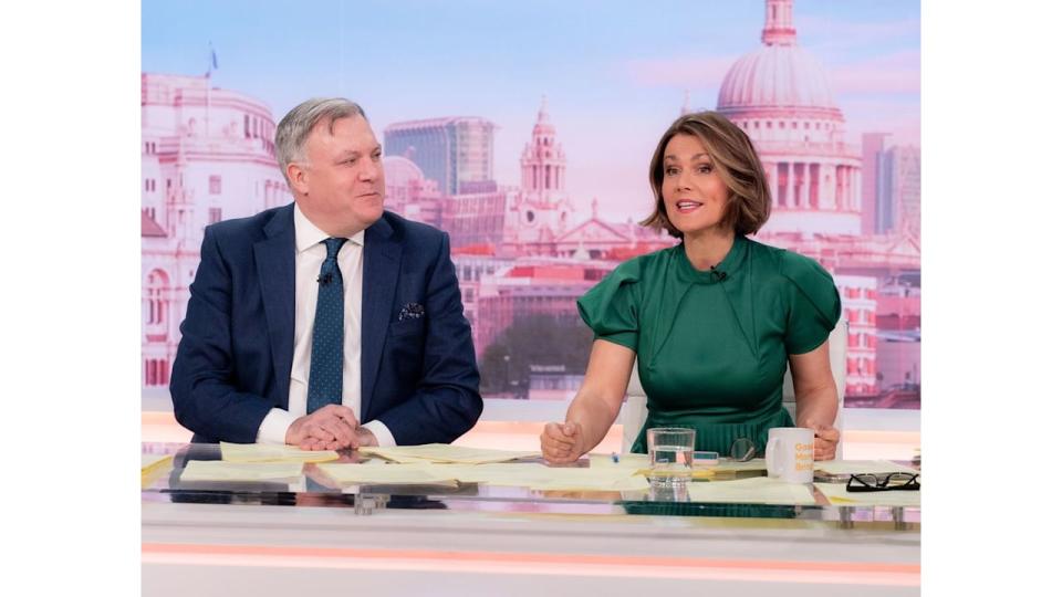 Ed Balls and Susanna Reid on'Good Morning Britain' TV show, London, UK - 20 Feb 2024