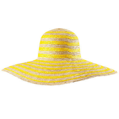 Neon Yellow Straw Hat H&M: Beach