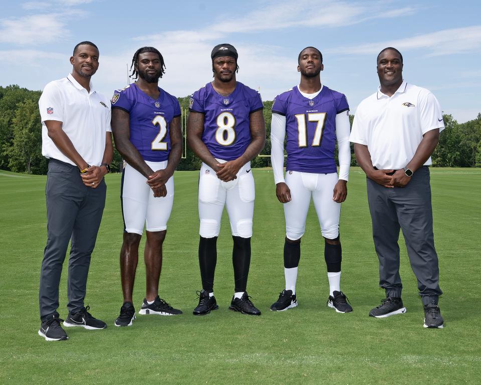 The Baltimore Ravens believe their all-Black quarterback room is the first in NFL history.