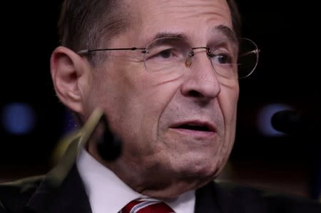 FILE PHOTO: U.S. House Judiciary Committee Chairman Nadler leads a news conference to discuss their investigations into the Trump administration on Capitol Hill in Washington