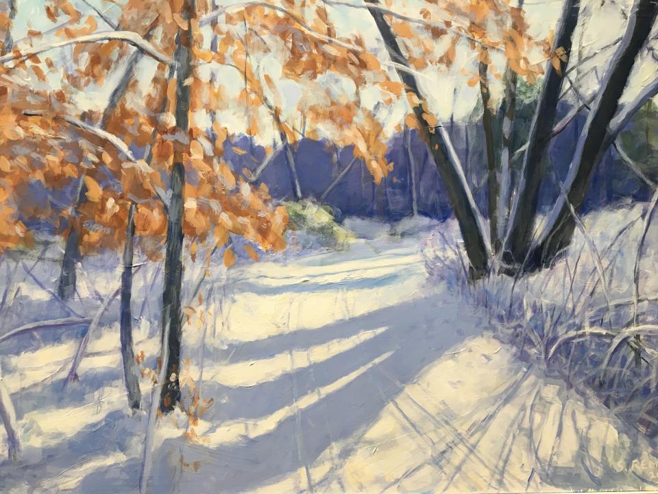 "Snowy Path by the Beech Tree," by Stephen Remick.